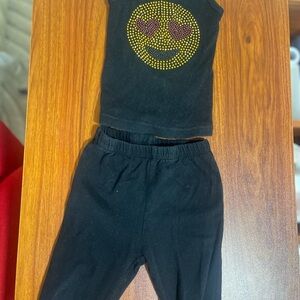 Kavio Black Leggings Comfortable Elastic Waistband Soft Fabric